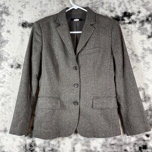 J Crew Stretch Blazer Womens Size 0 Wool Rayon‎ Stretch Office Career Commuter
